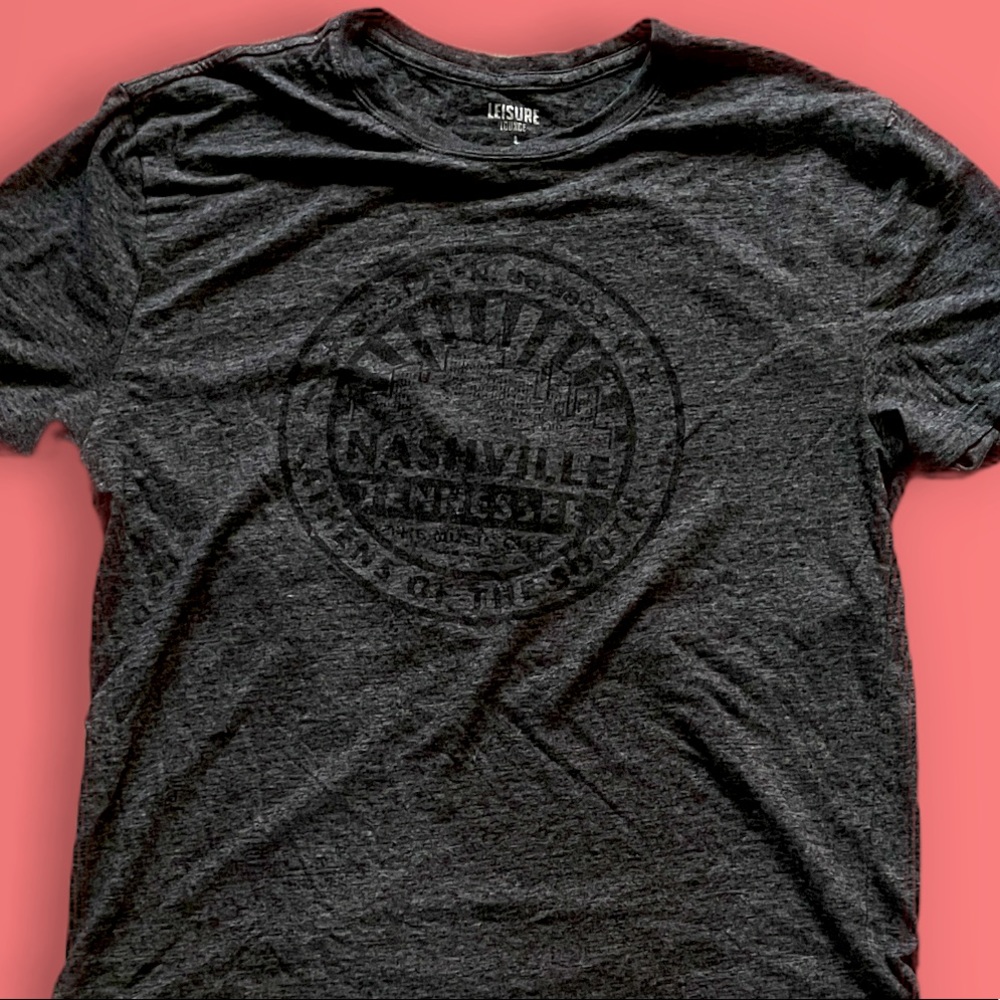Nashville Music City T-Shirt (L)                                  Charcoal Black